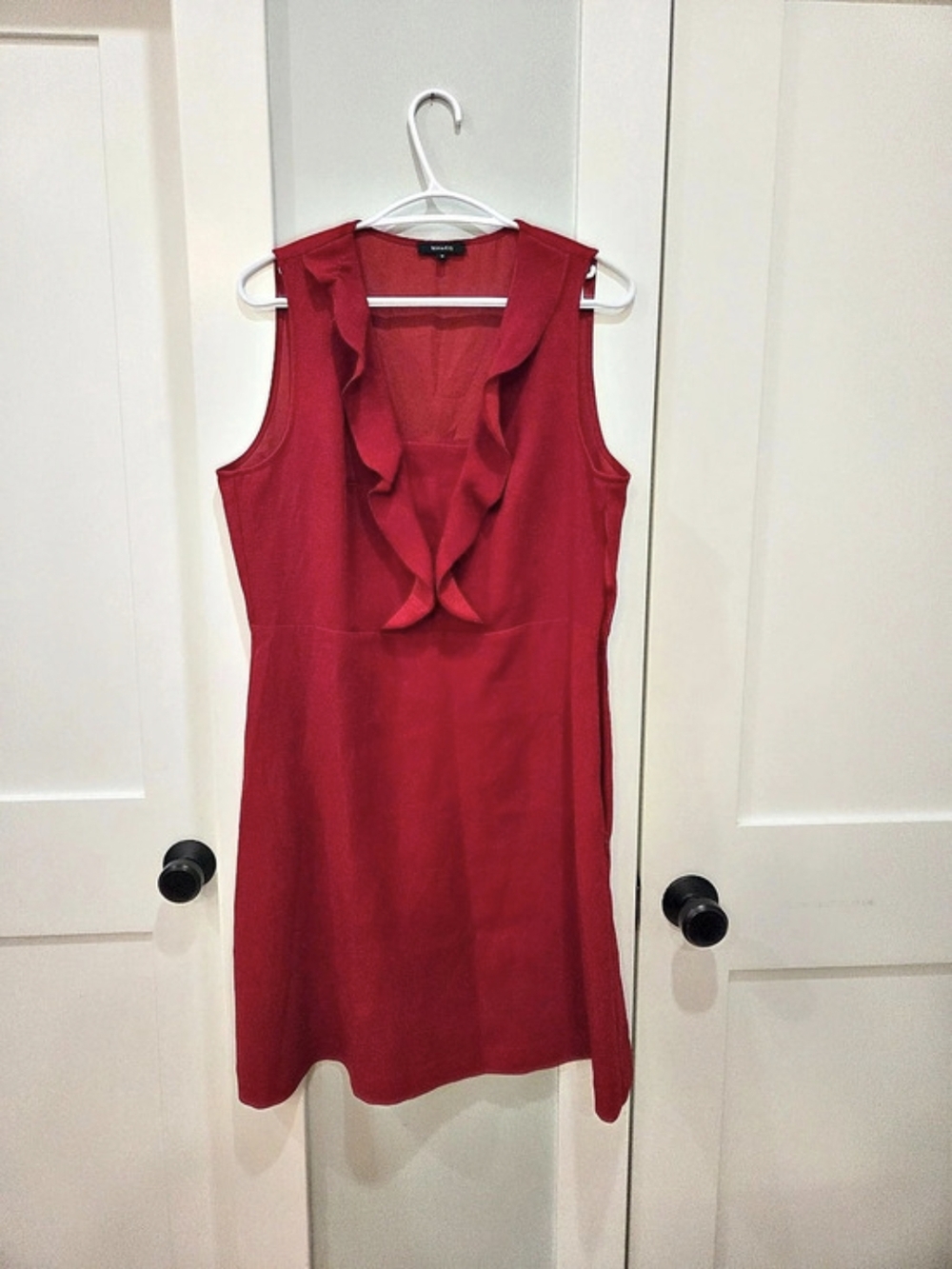 RW&CO. Red Ruffle Mini Dress Size 12 Like New